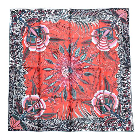 hermes african flowers scarf